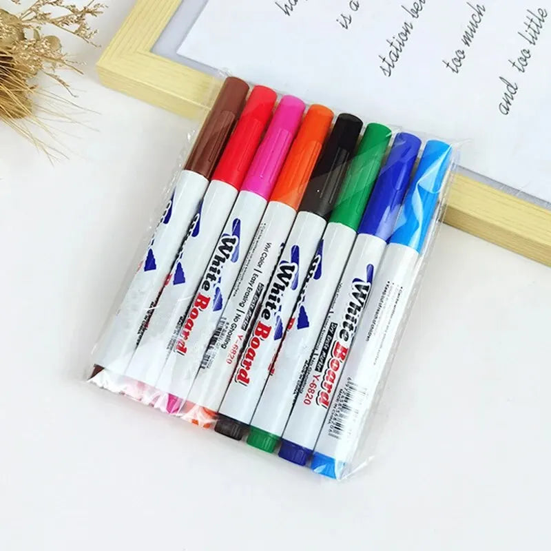 New Marker Set Watercolor Pen Refill Marker Art Supplies School Washable Christmas Gift 12 Color Refill With Spoon