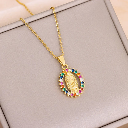 New Design Sense Light Luxury Pendant Necklaces For Women Trendy Stainless Steel Female Jewelry Ladies Neck Chain Accessories