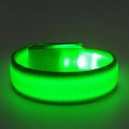 Luminous Bracelet Nylon Adjustable Armband Night Running Climing Strap Safety Bright Band Party Glow-in-the-dark Props