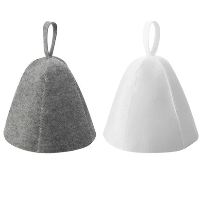 Anti Heat Sauna Hat Thicken Wool Felt Shower Cap Hair Turban Quickly Towel Drying Towel Hats Sauna Bathroom Accessories