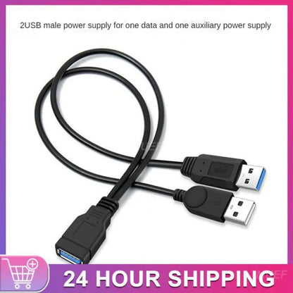 Y-line Durable Usb Extension Cable Usb 3.0 Data Transmission Cable Compatible With Mobile Hard Disk Length 35cm Hdd Data Cable