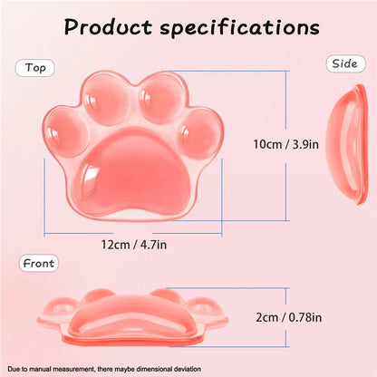 Cute Comfort Gel Computer Mouse Hand Wrist Rests Support Cushion Pad Cartoon Silicone Cat Paw Wrist Pad