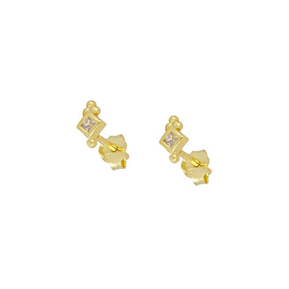 TIANDE Gold Color Earrings Set for Women Fashion Boho Zircon Ear Cuff Women's Stud Hoop Drop Earrings 2022 Jewelry Wholesale