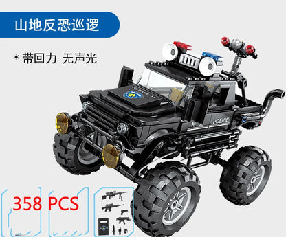 Special Forces SWAT Military Vehicle Car Police Station Bus Sets Building Blocks Kits Helicopters City Arms Truck Arrest Patrol