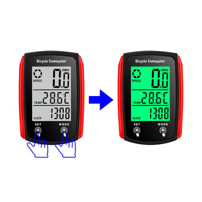 Bike Computer Bicycle Odometer LCD Screen Wired Cycling Speedometer Mountain Bike Speedo Meter Bike Accessories