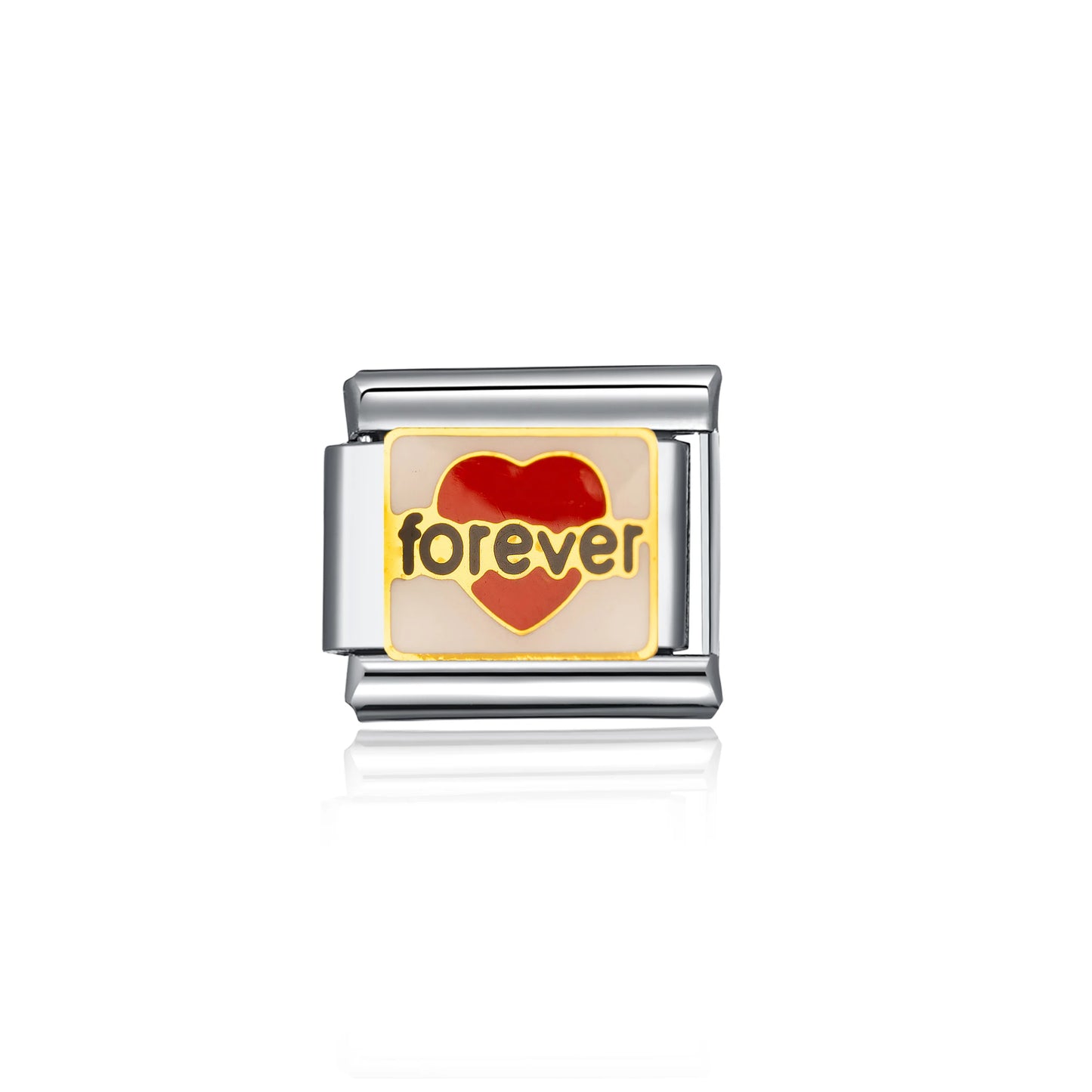 New Fashion Love Envelope Lock Love Forever Italian Links Bracelet Stainless Steel Jewelry Diy Making