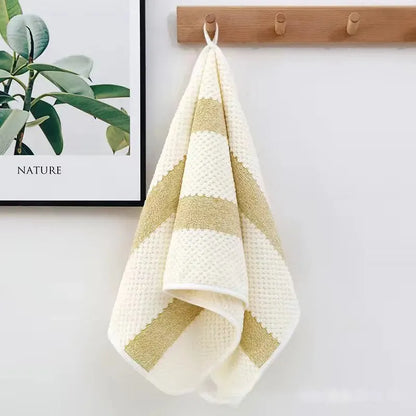 Bath Towel Washcloth Cotton Towel Solid Color Soft Absorbent Towels Multipurpose Use For Hotel Bathroom