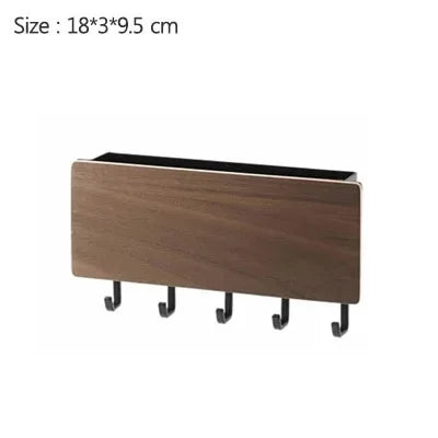 Novel Wall-mounted Wooden Decorative Wall Rack Sundries Storage Box Prateleira Hanger Organizer Key Rack Wooden Wall Rack