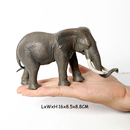 Wild Animal Figures Elephant Toy Mammoth Figurines Action Figure jungle Models Plastic Animals for Children Toys for Kids Gifts