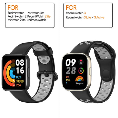 Silicone Strap For Xiaomi Mi Watch 2 3 Lite Mi poco Watch band For Redmi watch 2 Lite 3 Active Wrist Redmi watch 3 lite Bracelet