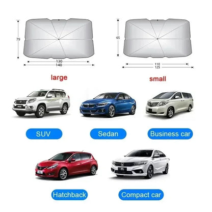 Car Sunshade Umbrella Car Front Window Sunshade Cover Car Sunshade Cover Car Windshield Protection Accessories