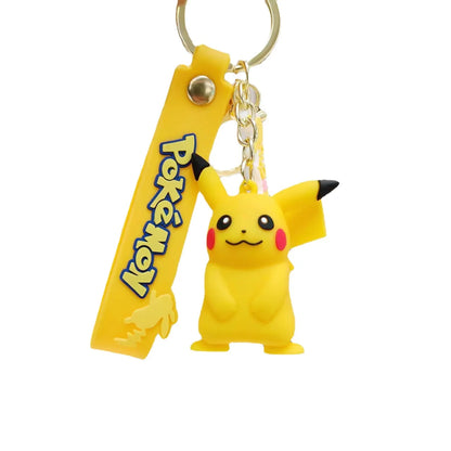 Pokémon Cuties Keychains - Pikachu, Squirtle, Jigglypuff, Bulbasaur, Psyduck - Adorable Car Key Decorations for Pokémon Lovers!