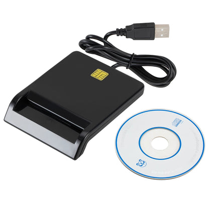 Portable USB 2.0 Intelligent Card Reader for DNIE ATM CAC IC ID Bank SIM Card Reader USB Smart Card Reader for Windows Linux PC