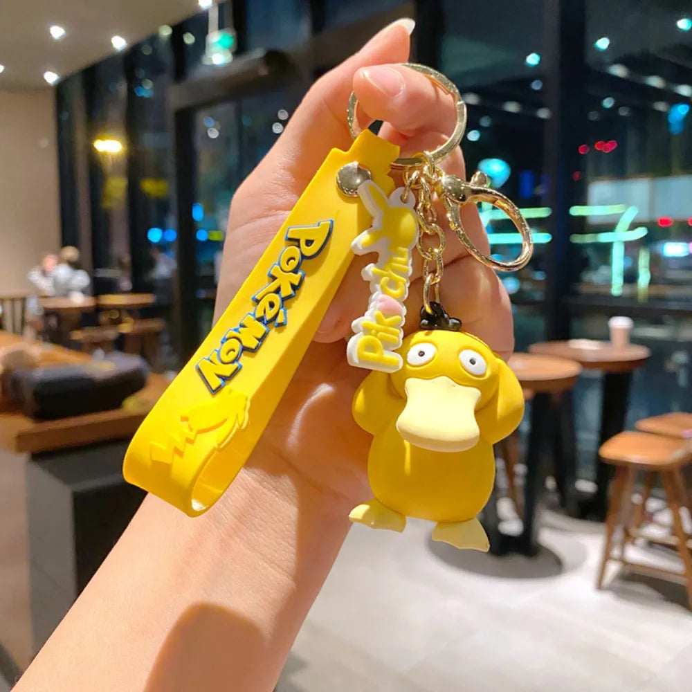 Pokémon Cuties Keychains - Pikachu, Squirtle, Jigglypuff, Bulbasaur, Psyduck - Adorable Car Key Decorations for Pokémon Lovers!