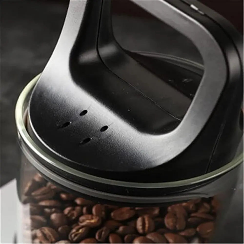 Clear Container Coffee Cans Vented and Vacuum Sealed Beans Fresh Keeping Tank Moisture Proof Storage