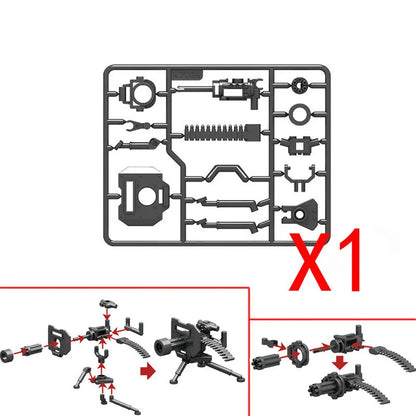 WW2 Military Building Blocks Solider Figures Gifts Weapons Machine Guns Equipments Accessories RPG MK19 Gatling NSV Mortar MOC