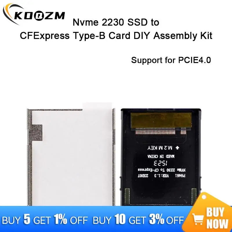 NGFF M2 Mkey Nvme 2230 SSD To CF Express Type-B Adapter Expansion Memory Card Converter For Camera Photography Studio