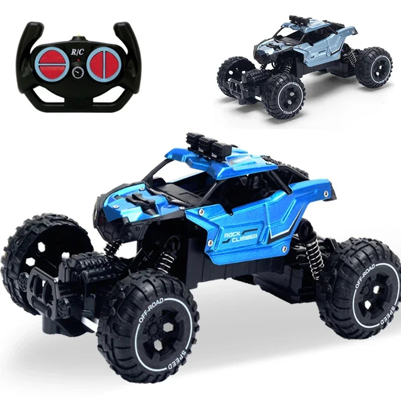 2.4G Alloy Electric Remote Control Car High Speed Off Road Racing Vehicle Truck Mini RC Car Toys for Boy Childrens Birthday Gift