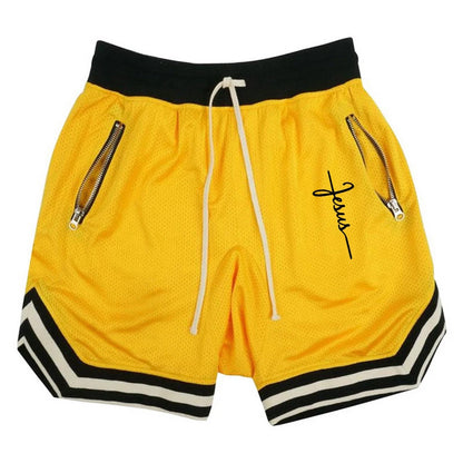 Men's Summer Sports Basketball Shorts Fitness Quick Dry Running Joggers Shorts Casual Loose Large Size Bermuda Shorts