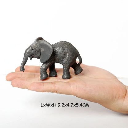 Wild Animal Figures Elephant Toy Mammoth Figurines Action Figure jungle Models Plastic Animals for Children Toys for Kids Gifts