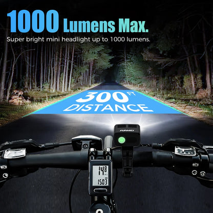 Bicycle Light 1000 Lumens Waterproof Bike Headlight Handlebar Helmet USB LED Flashlight MTB Road Cycling Scooter Front Lights