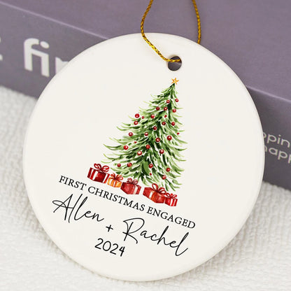 Custom Christmas Gifts Christmas Ornament Tree Decorate Keepsake Decoration Personalized Married Ornament wedding ceremony