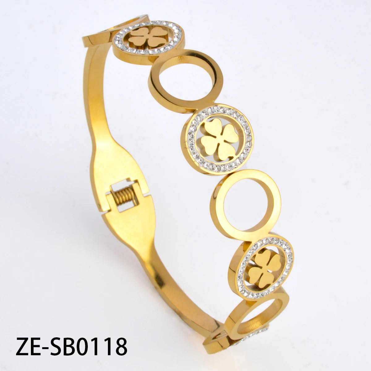 Stainless Steel Hand Bracelet for Women Zircon Lock Nail Bangle Luxury Jewelry Gifts Classics Wholesale Valentines Day Gift