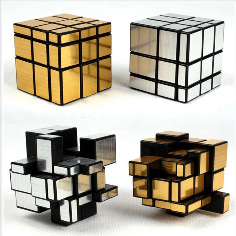 Neo Magic Mirror Cube 3x3x3 Gold Silver Professional Speed Cubes Puzzles Speedcube Educational Toys For Children Adults Gifts