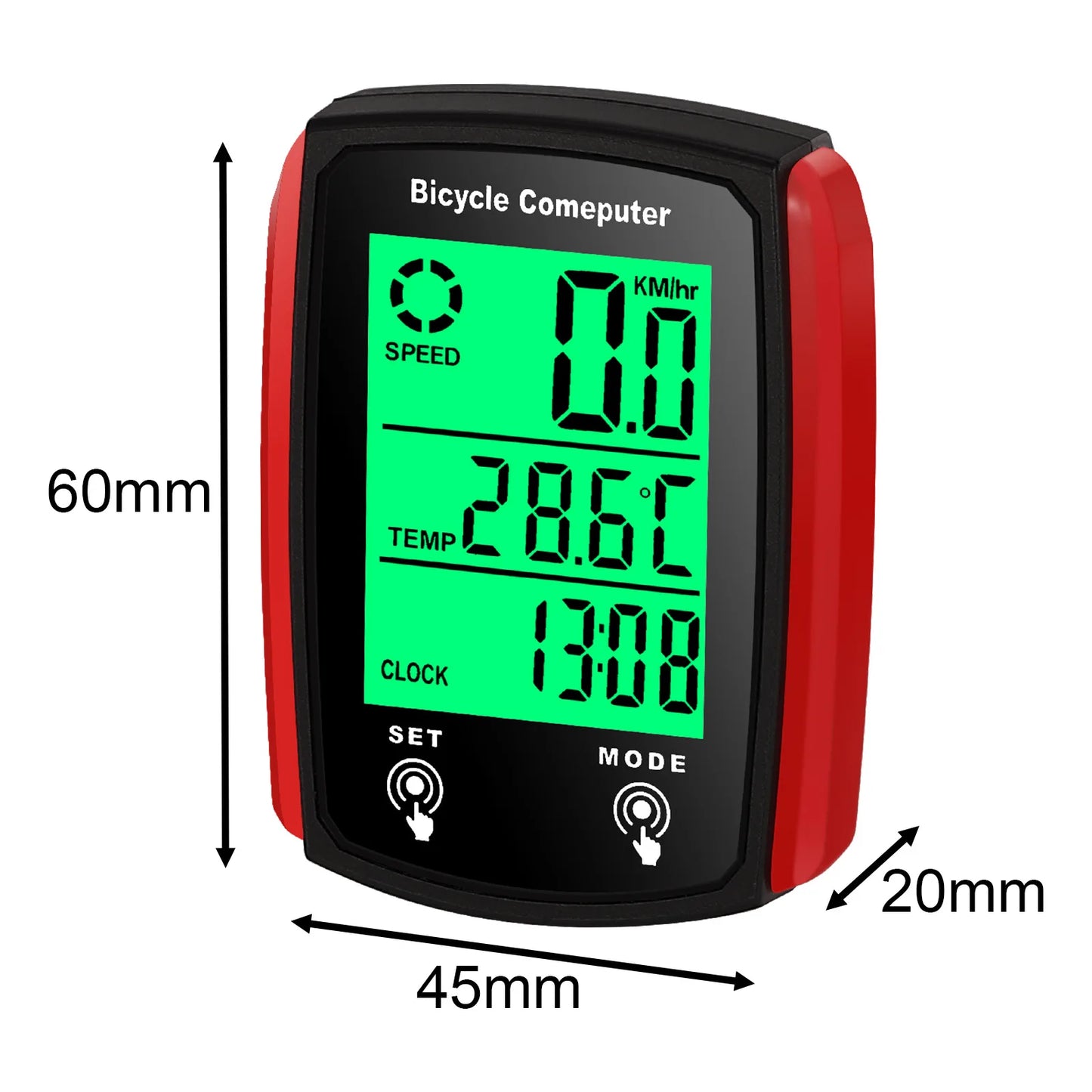 Bike Computer Bicycle Odometer LCD Screen Wired Cycling Speedometer Mountain Bike Speedo Meter Bike Accessories