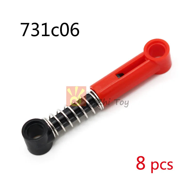 MOC Bricks Technology 76537 Shock Absorber 6.5L 9.5L Hard Soft Spring Building Blocks Compatible with Car Wheel Mechanical Toys