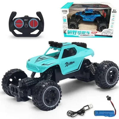 2.4G Alloy Electric Remote Control Car High Speed Off Road Racing Vehicle Truck Mini RC Car Toys for Boy Childrens Birthday Gift