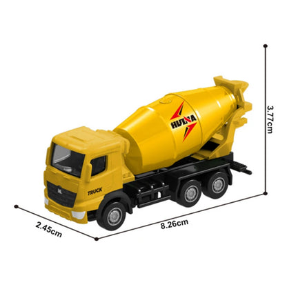 Huina 1/80 Alloy Excavator Truck Dumper Metal Engineering Car Model Toy Scale Cars Diecast Vehicle Toy Children Toys for Kids