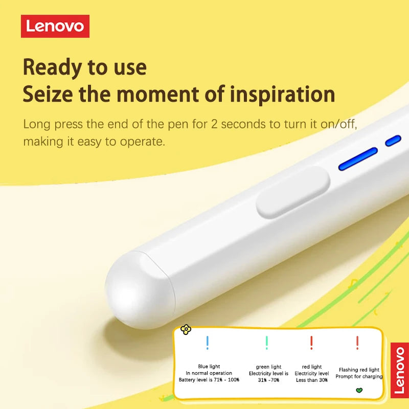 Lenovo Stylus Pen For Tablet Mobile Android ios Phone iPad Accessories Drawing Tablet Capacitive Screen Touch Pen BP16