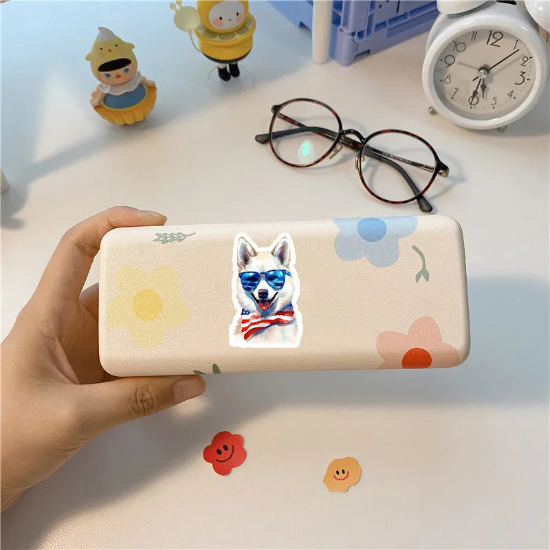 50pcs Cute Dog Sticker Kids Diy Laptop Stickers for Water Bottles Waterproof Bullet Journal Arts Crafts