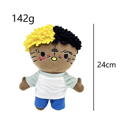 Hello Kitty as Rapper Singer Xxxtentacion Plush Doll Plushies Stuffed Toys Cute Kids Boys Girls Christmas Gifts