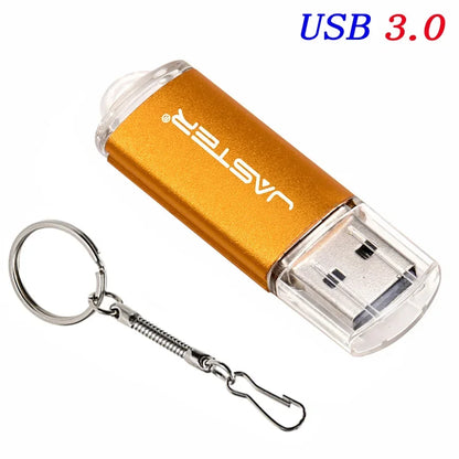 Black USB 3.0 Flash Drive 128GB High Speed Pen Drive 64GB Free Key Chain Memory Stick  32GB Plastic Metal Blue USB Stick 16GB