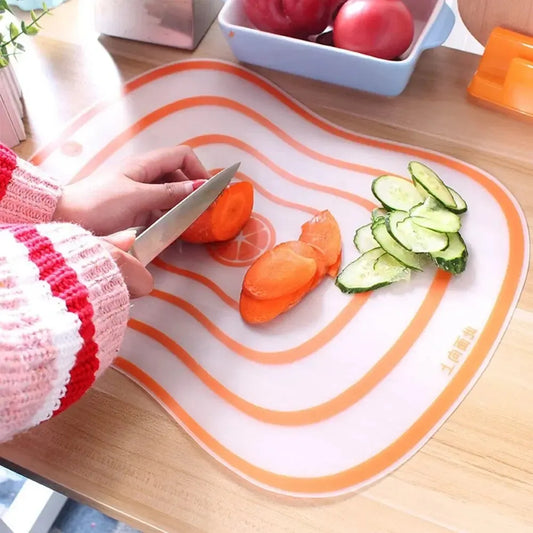 1pc, Cutting Board, Kitchen Plastic Cutting Board, Transparent Cutting Board, Non-slip Vegetable Meat Cutting Board, Chopping Bl