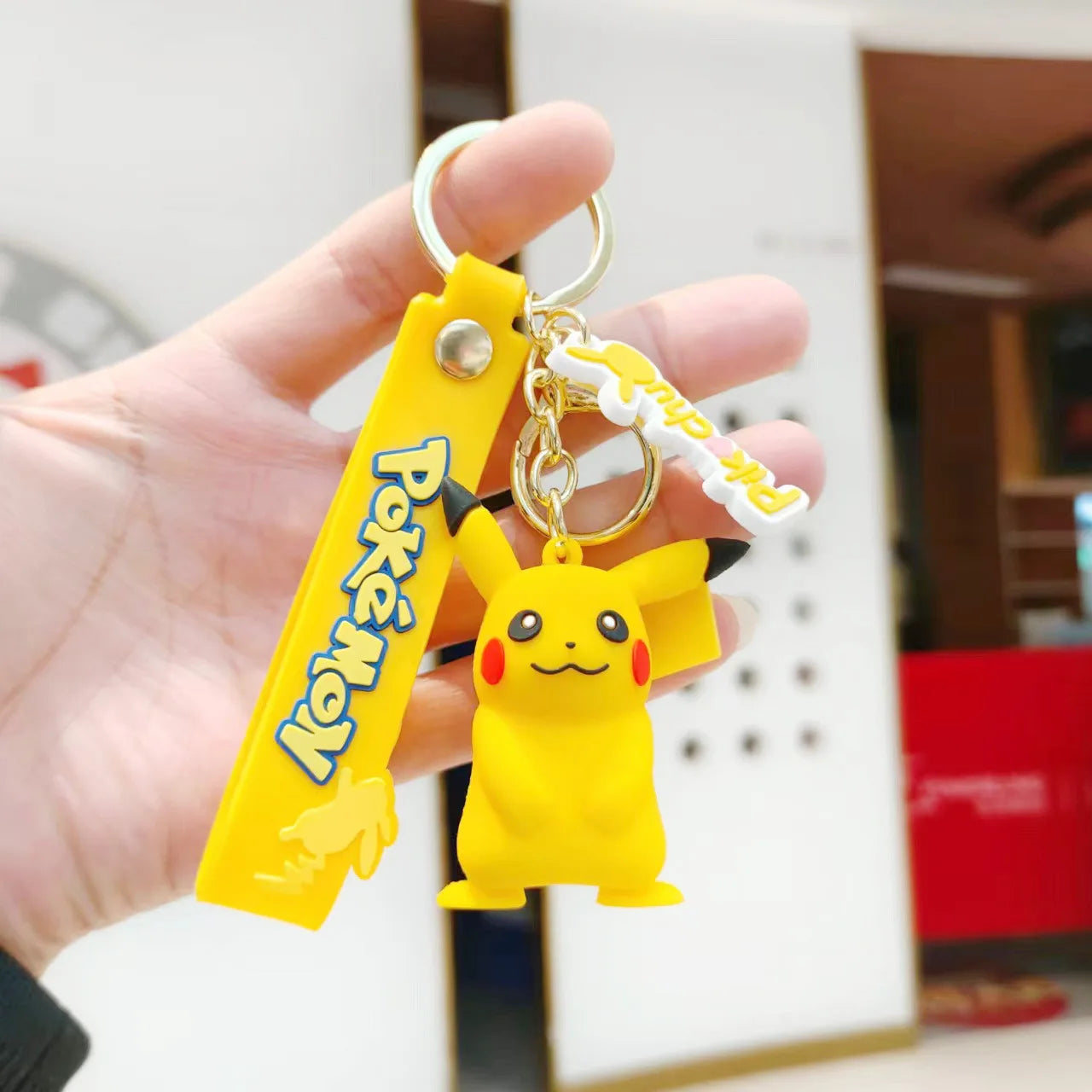 Pokémon Cuties Keychains - Pikachu, Squirtle, Jigglypuff, Bulbasaur, Psyduck - Adorable Car Key Decorations for Pokémon Lovers!