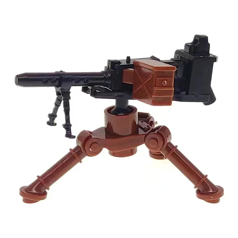 WW2 Military Building Blocks Solider Figures Gifts Weapons Machine Guns Equipments Accessories RPG MK19 Gatling NSV Mortar MOC