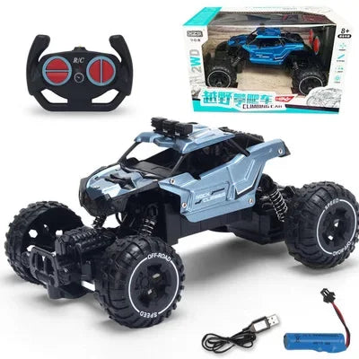 2.4G Alloy Electric Remote Control Car High Speed Off Road Racing Vehicle Truck Mini RC Car Toys for Boy Childrens Birthday Gift