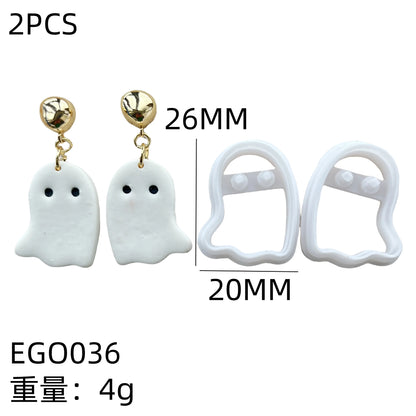 Halloween Ghost Series Polymer Clay Cutter  Cutting Molds for DIY Earrings Jewelry Making