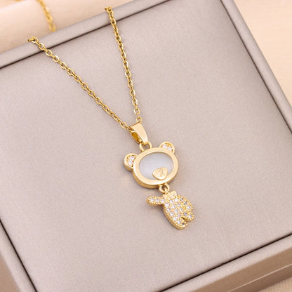 New Design Sense Light Luxury Pendant Necklaces For Women Trendy Stainless Steel Female Jewelry Ladies Neck Chain Accessories