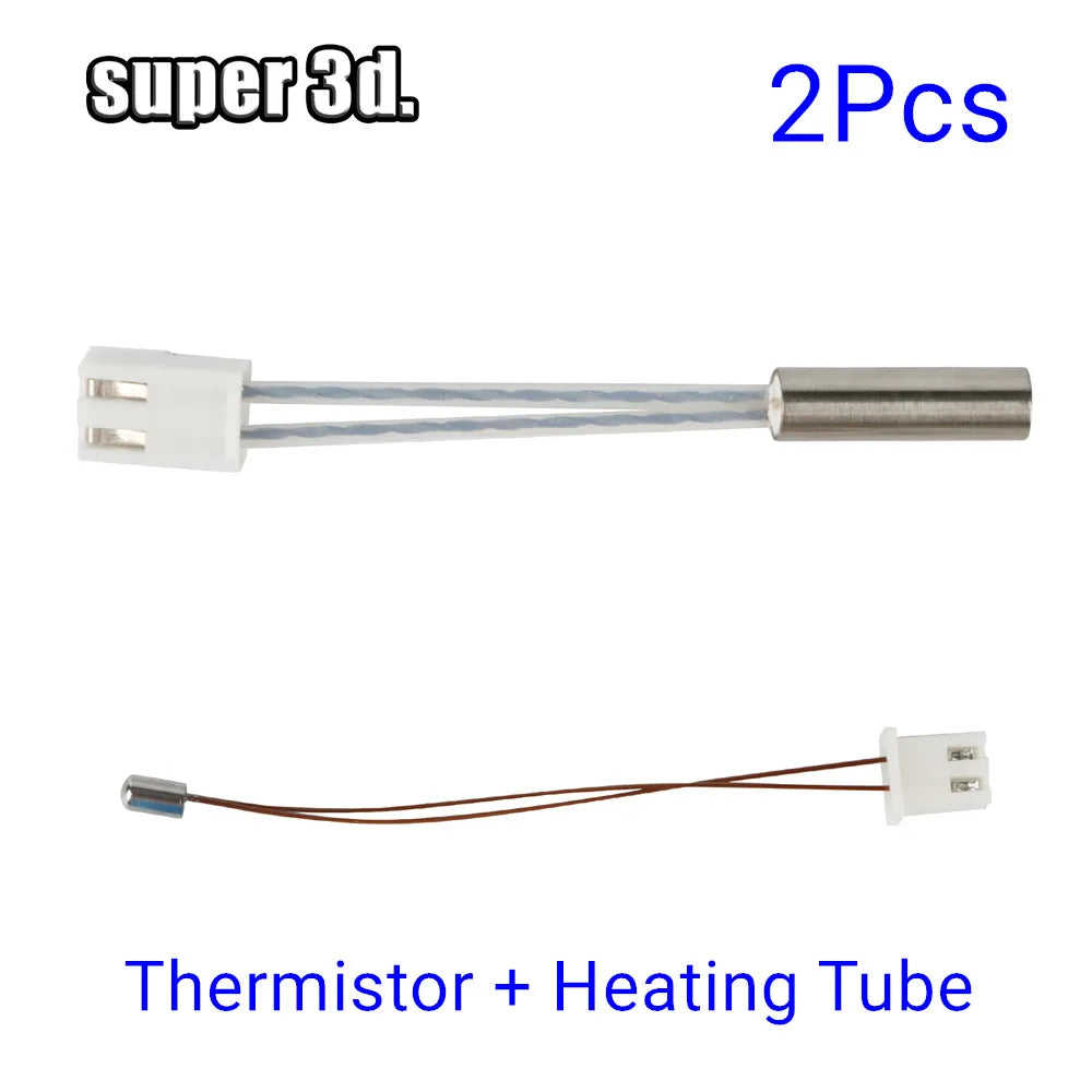 Hotend Kit For Artillery Sidewinder X1/X2 Genius NTC100K Thermistor Heat Tube Block Volcano Nozzle 3D Accessories Extruder Kit