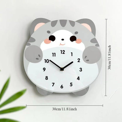 Cartoon Dog Corgi Creative Swing Clock Home Living Room Bedroom Decorative Clock Cute Silent Wall Clock