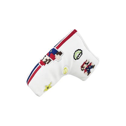 Classic Games Golf Club #1 #3 #5 Wood Head covers Driver Fairway Woods hybird putter Cover Pu leather embroidery