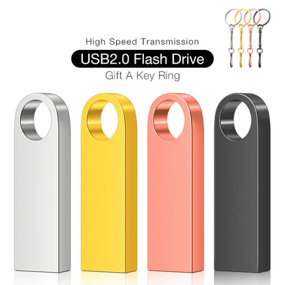 High Speed Pendrive 128GB 256GB 515GB Memory Stick Metal Usb Flash Drive 1TB 2TB Pen Drive 4GB 8GB 16GB 32GB 64GB Usb Stick