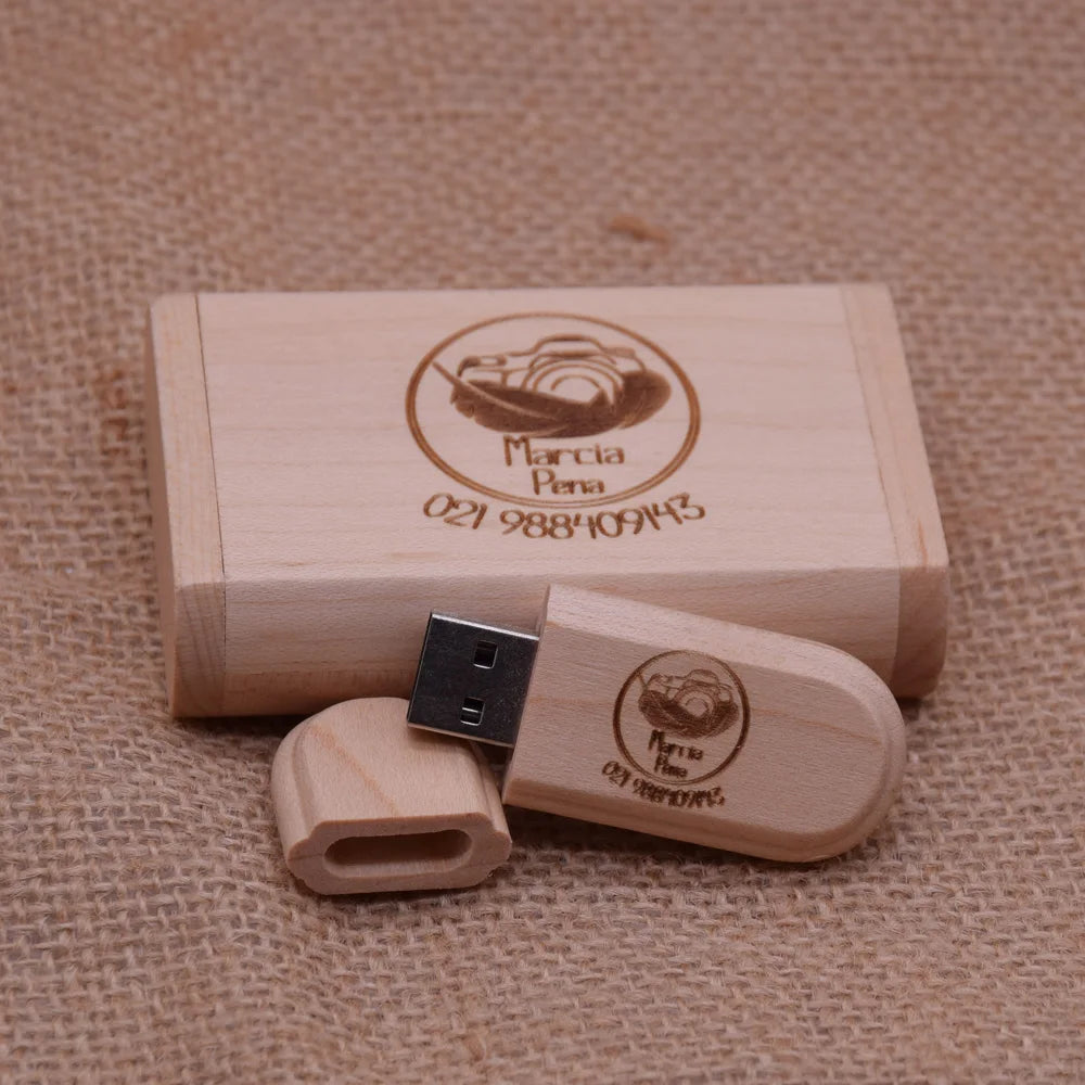 64gb(10 free custom LOGO )wooden usb + box usb flash drive pendrive 4gb 8gb 16gb 32gb 64gb memory stick photography photo