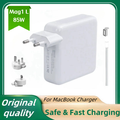 85W Magsafe 1 L Magnetic Charging Power Adapter for MacBook Air/Pro Series：A1286，A1297，A1343，A1175，A1222，A1290，A1260，A1229 etc.