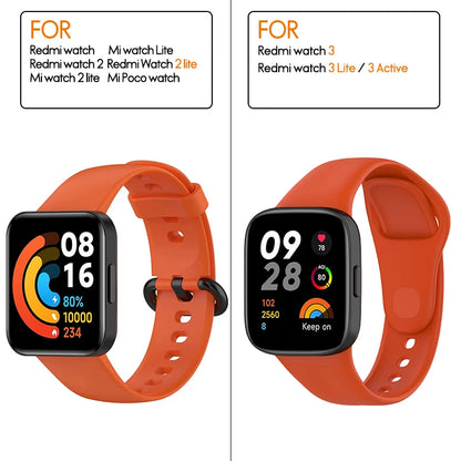 Silicone Strap For Xiaomi Mi Watch 2 3 Lite Mi poco Watch band For Redmi watch 2 Lite 3 Active Wrist Redmi watch 3 lite Bracelet