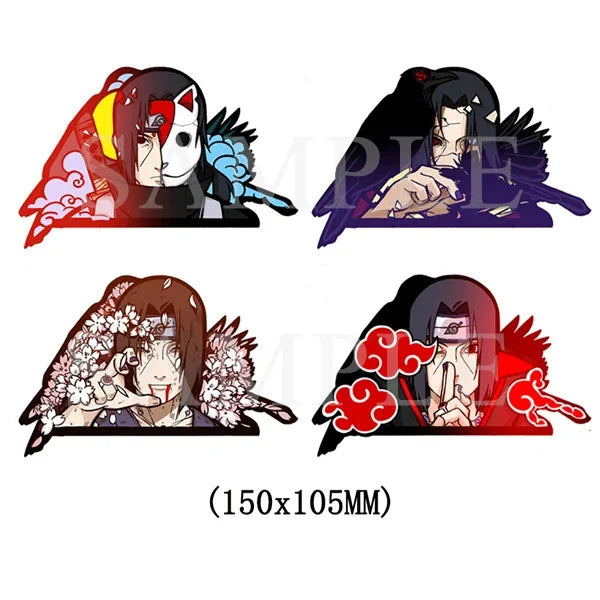 1piece Anime Motion Sticker Waterproof Peeker 3D Lenticular Sticker, Decals for Cars,Laptop, Refrigerator, Etc.